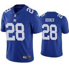 Men New York Giants #28 Devontae Booker Nike Royal Vapor Limited NFL Jersey->new york giants->NFL Jersey